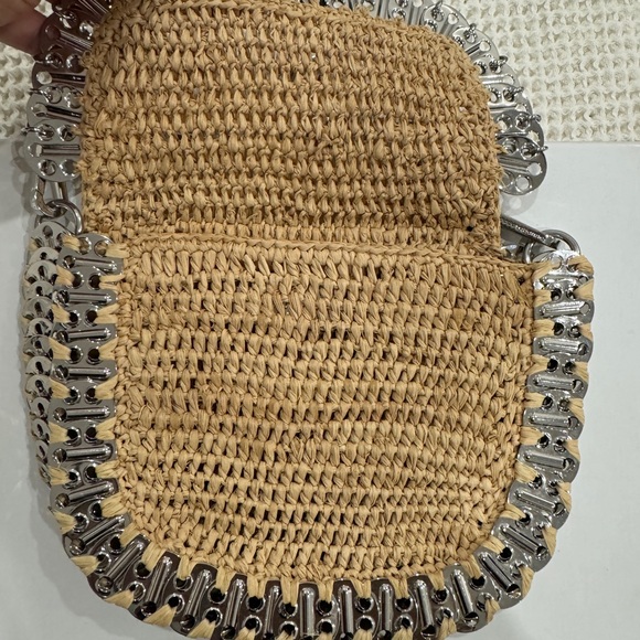 Paco Rabanne raffia & chain bag: NWT - Picture 8 of 8